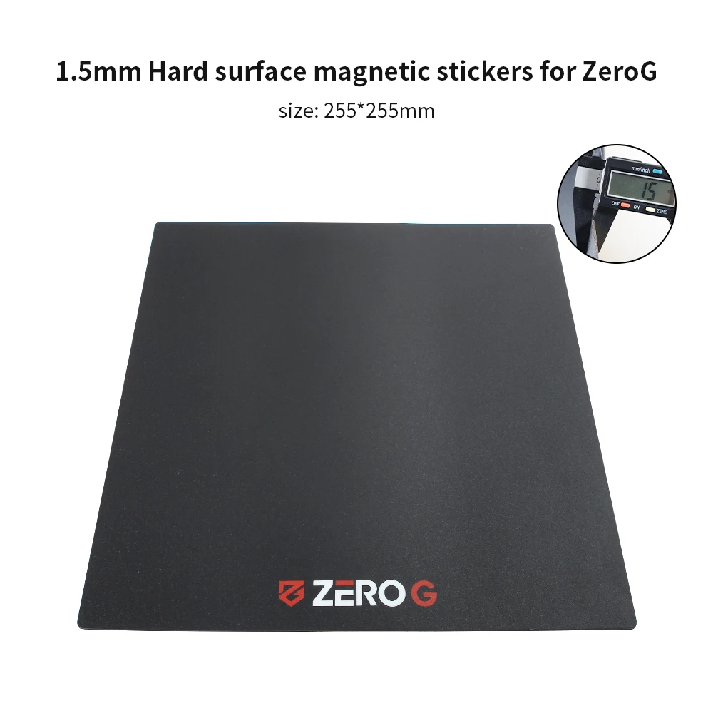 FYSETC 1.5mm Hard Surface Magnetic Stickers 255*255mm High Temperature Resistance sticker 3D Printer parts for ZEROG