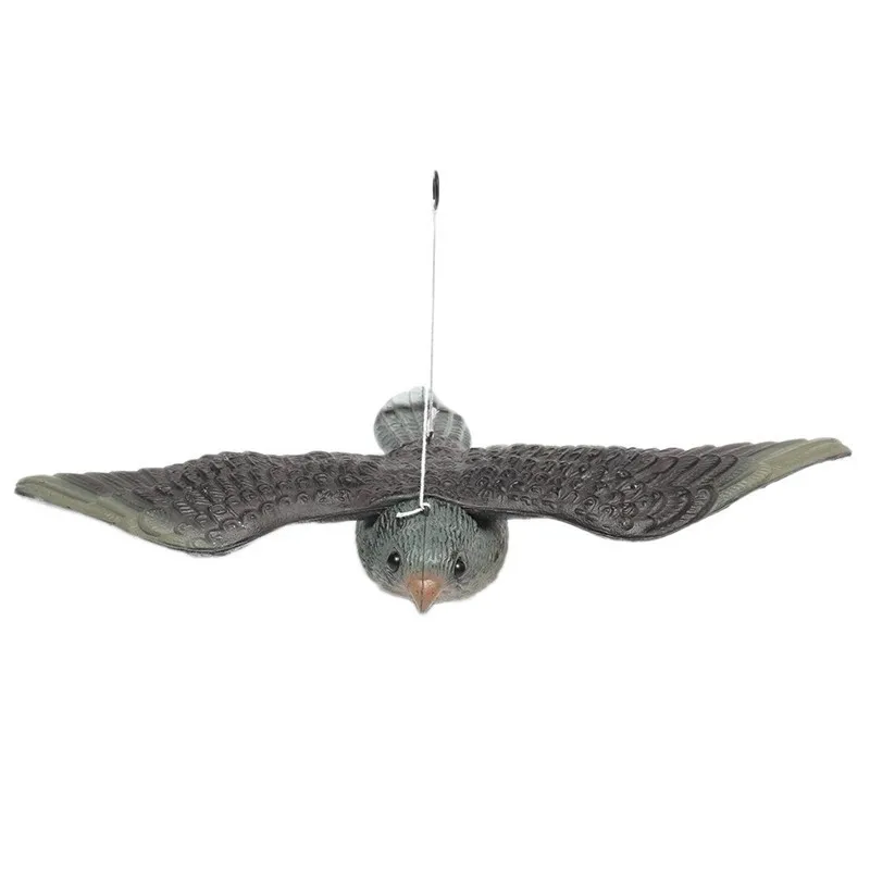 1Pc Black Detailed Owl Flying Bird Hawk Pigeon Decoy Pest Control Can Scare Away The Birds, Rabbits