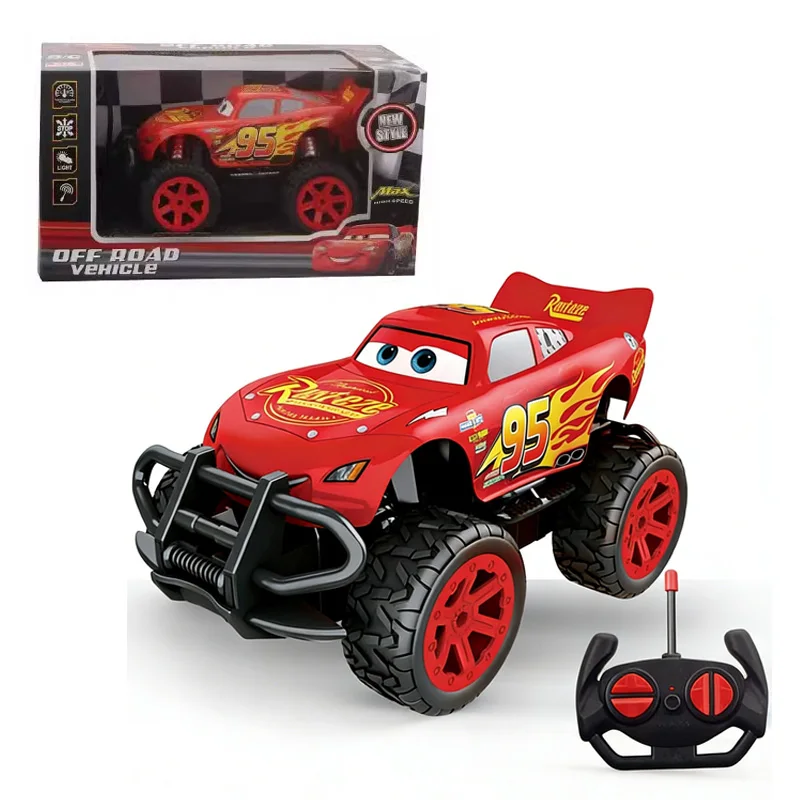 2026 New Pixar Cars 3 Electric Toy Car Lightning Mcqueen Four Channel Cross-country Remote Control Car Model Toy Kids Gift view 2