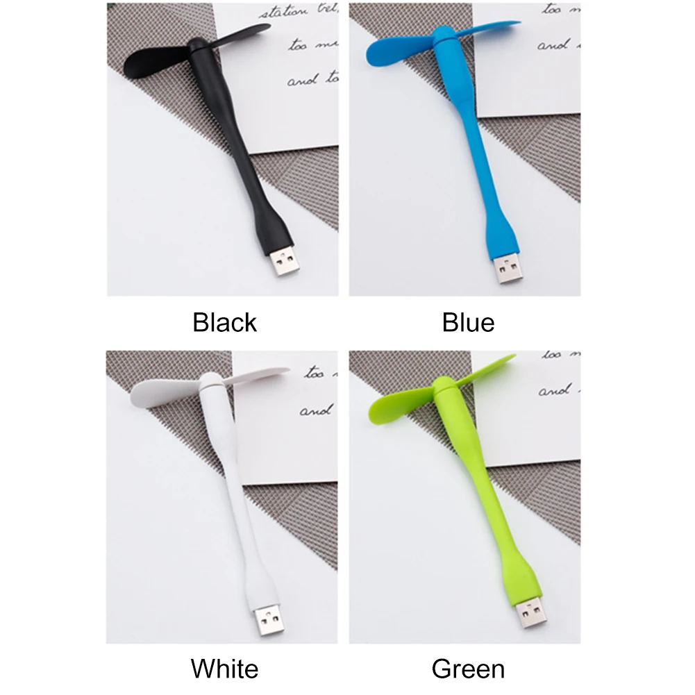 Flexibler tragbarer Mini-Ventilator für Powerbank, Notebook, Computer, Sommer, Reisen, Kühlung, Kühler, Handy, USB-Gadgets, Fans