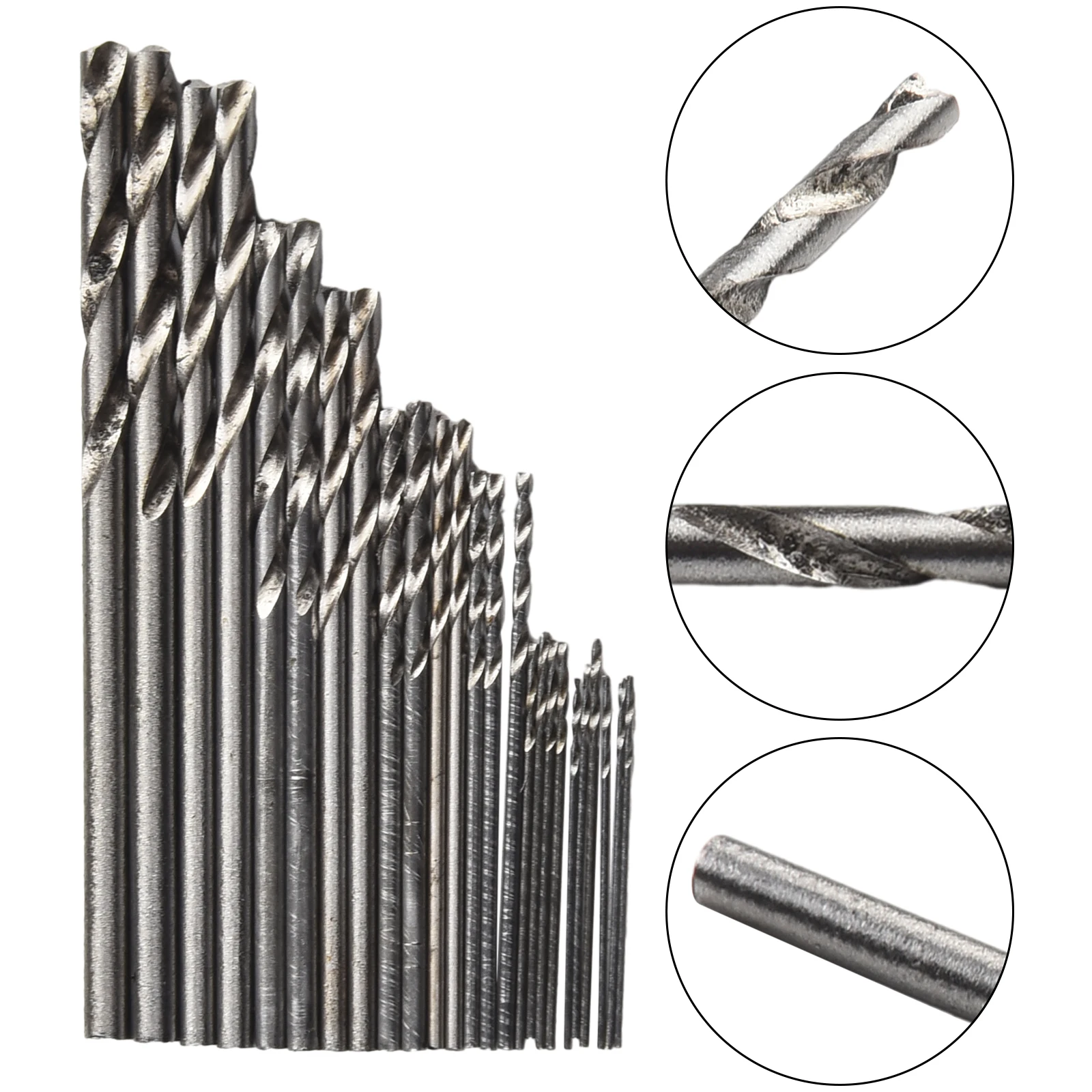 

0.5-3.0mm Drill bit drill bit Shank 25Pcs Steel Straight Bits Straight Shank Tool Electrical hammer Super solid