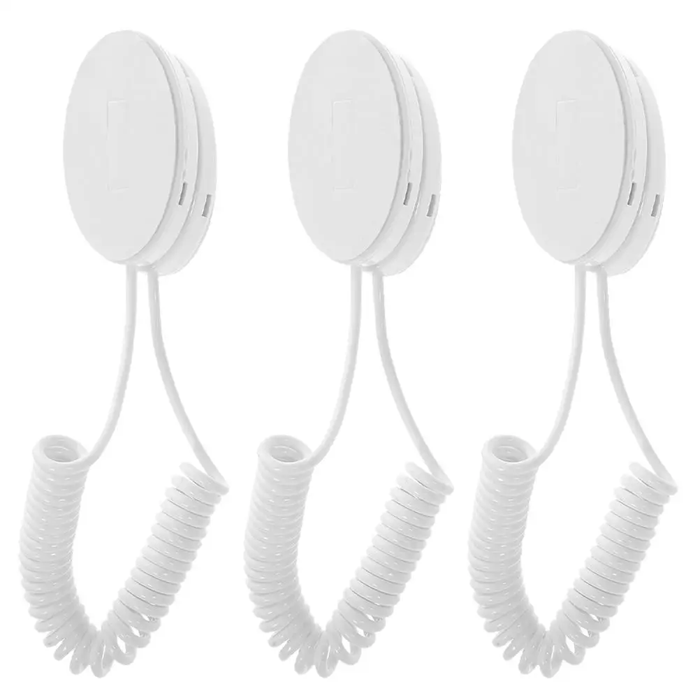 

3 Pcs Remote Control Retractable Tether Adhesive Hooks Anti Lost Rope for Phone Tablet Cellphone Mobile Practical Design Plastic