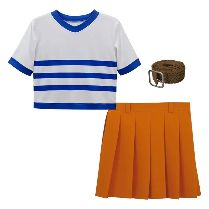 أزياء تلفزيون نامي التأثيرية أنيمي لايف أكشن تي شيرت تلفزيوني تنورة مجموعة كاملة من دوروبو نيكو فستان لعب الأدوار بدلة الهالوين C4;v'5,f;6.j;8' #4