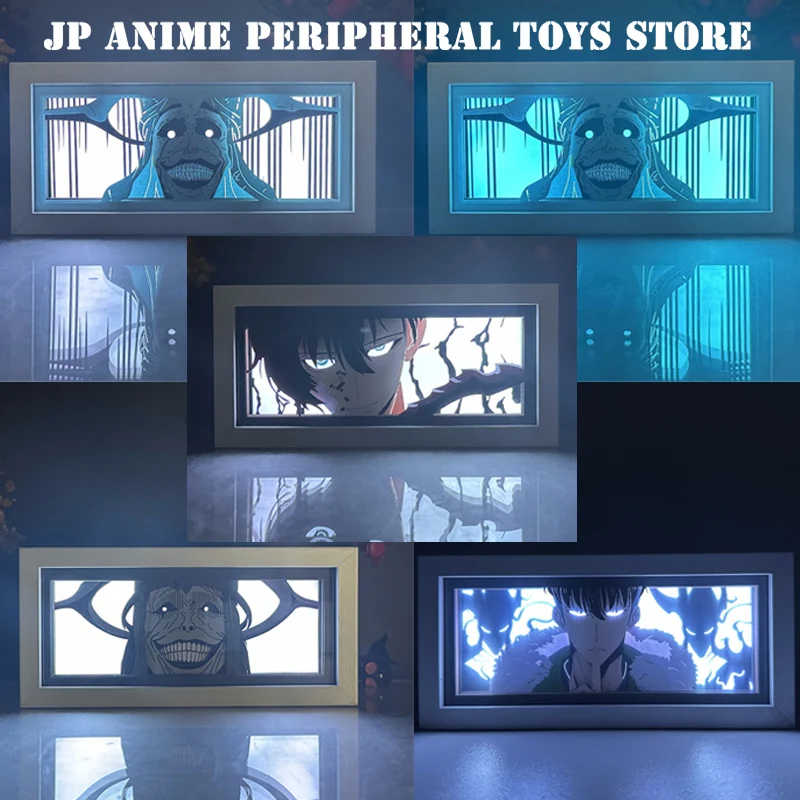 

2025 Anime solo leveling led Night Light Cartoon Seong Jin woo figure Desktop decoration Bedroom ambient light FanCollectionGift
