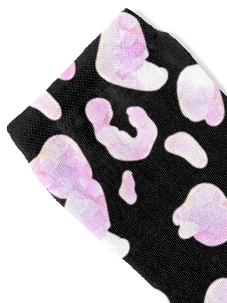 Pink leopard Socks funny gifts new year christmas gifts Stockings compression Socks Women's Men's