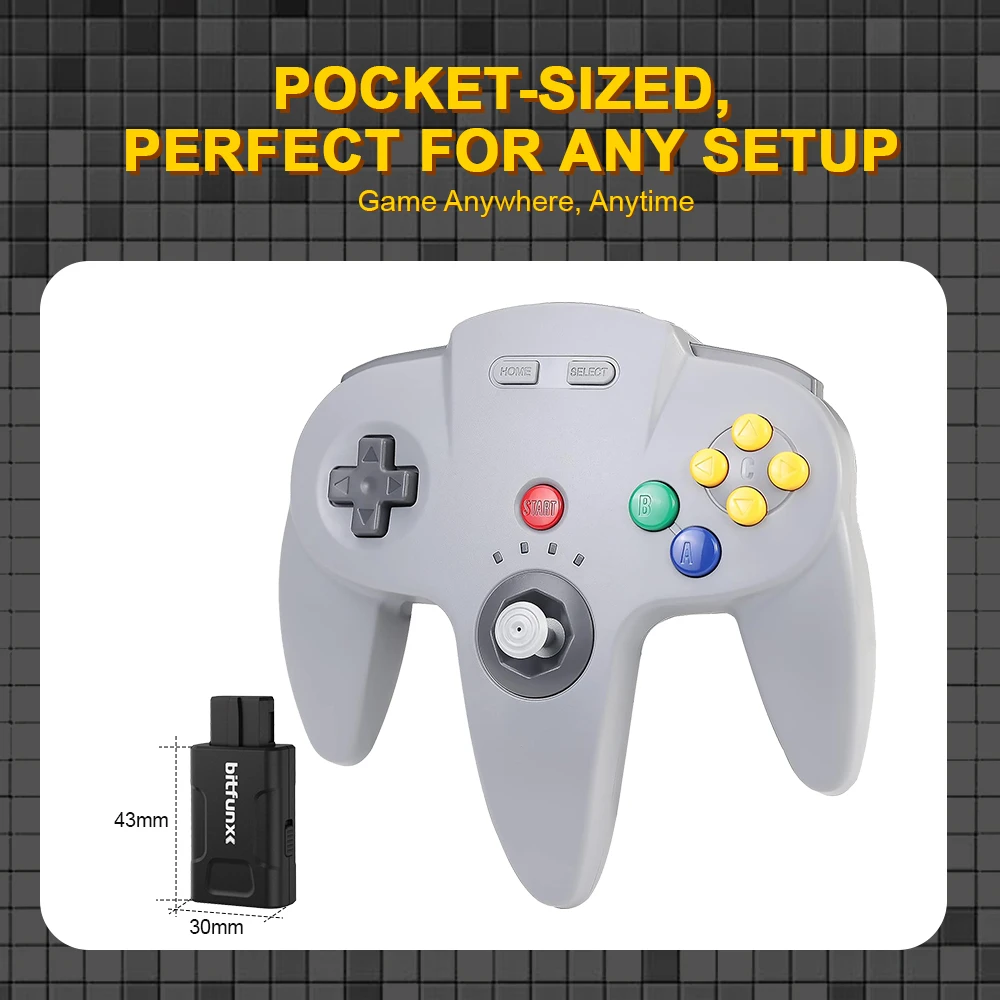 BitFunx 720P 1080P Mini-HDMI ™ Adapter für N64/SNES/SFC/NGC 4:3/16:9 Auto-Switching S-Video Composite Video Converter – Detail 5