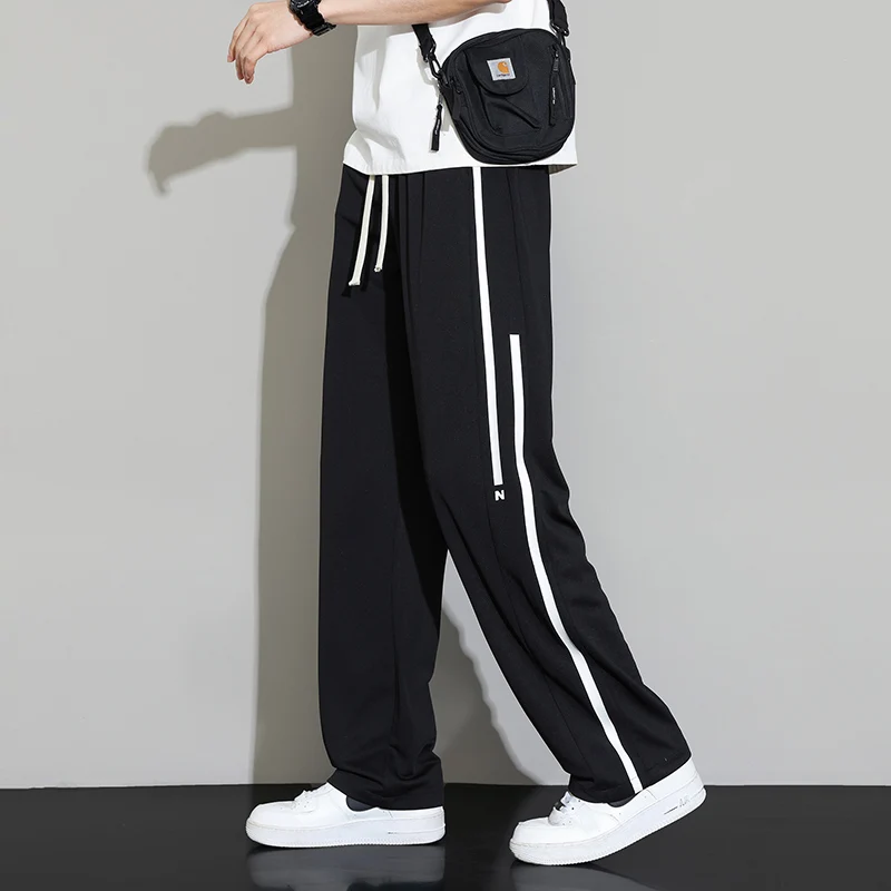 Sommer neue Jogging hose Männer Jogger weites Bein Hosen neutral atmungsaktiv lose Outdoor schnell trocknende Stoff Mode Freizeit hose