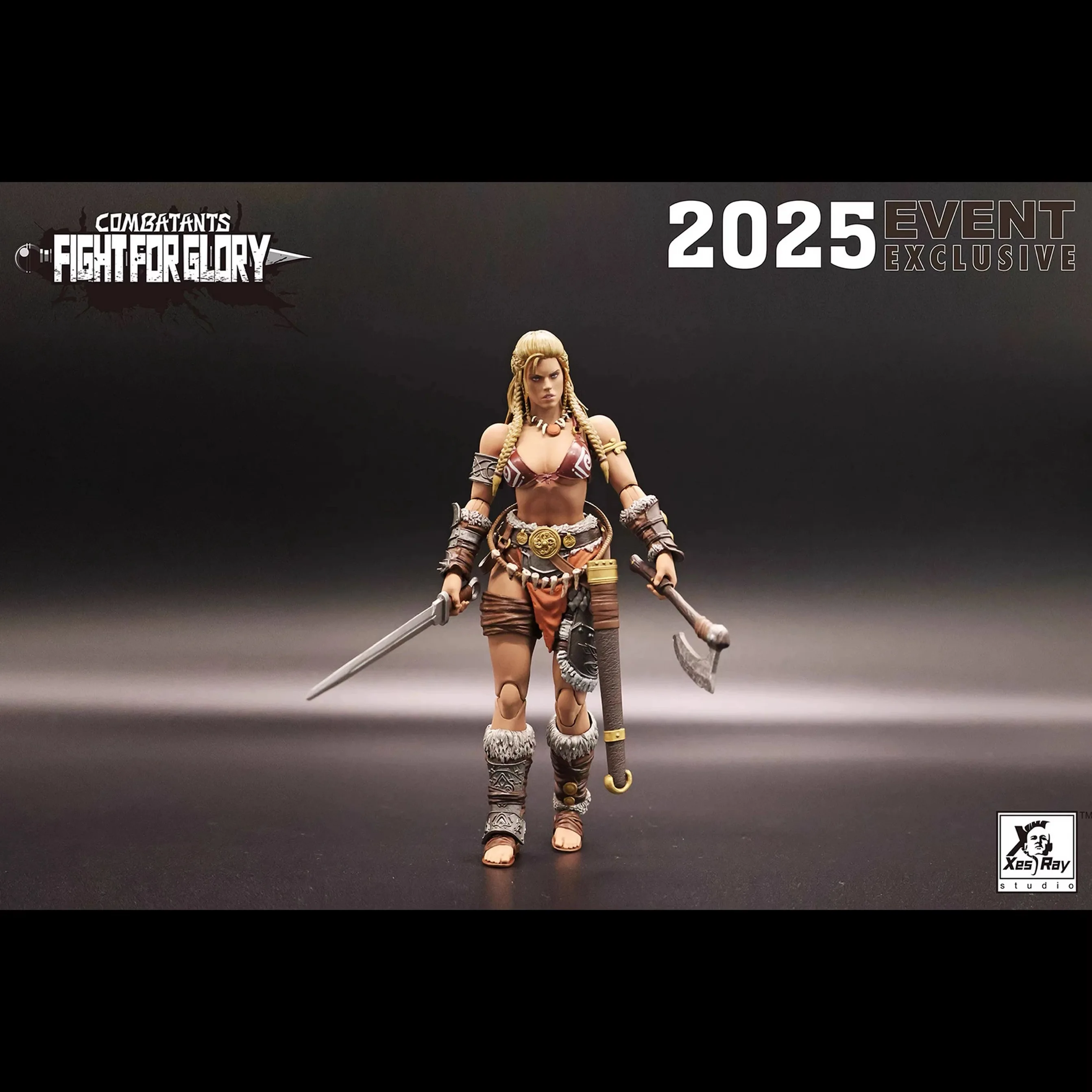 SF・ファンタジー・ホラー xesray GOLD HILDR 2025 Xesray Fight For Glory 1/12 Action Figure Combatentes Evento