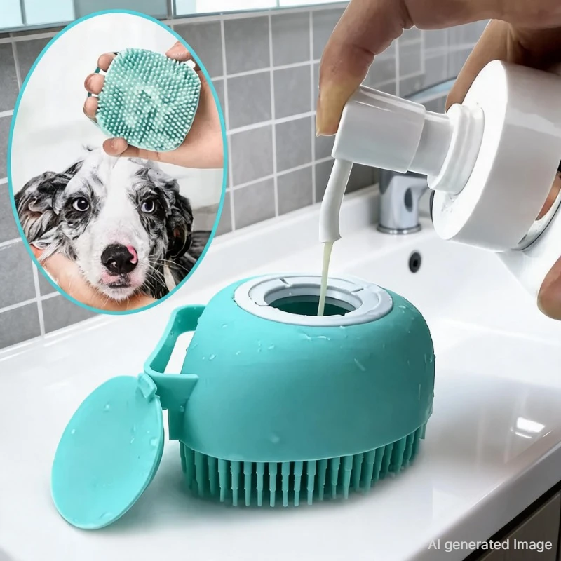 Bade-Massagehandschuhe für Welpen, große Hunde und Katzen, weiche Sicherheits-Silikonbürste, Haustierzubehör für Hunde und Katzen, Mascotas-Produkte 2028