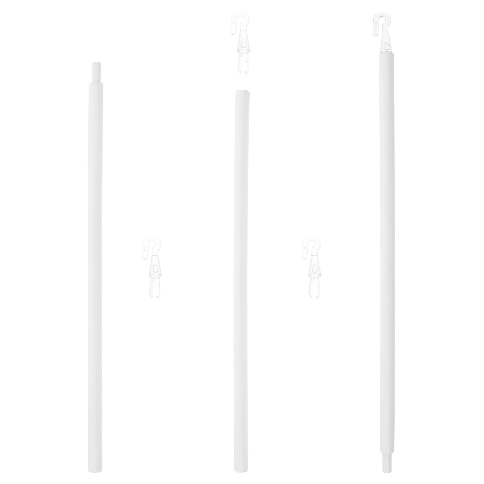 

89CM Removable Venetian Blind Rod Accessories Wands Plastic Window Tilt Stick Hooks Effortless Assembly Quality Lightweight