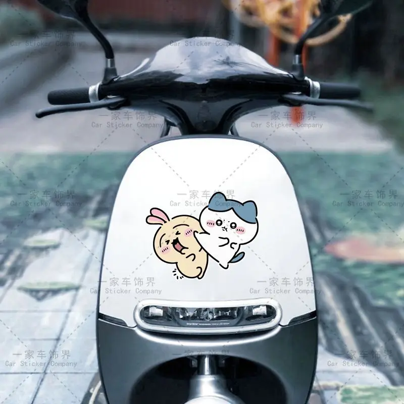 ちいかわステッカー装飾絵画車のスクラッチカバー車のステッカークリエイティブうさぎ八文ホリデーギフトステッカー