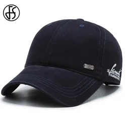 FS Trendy Navy Baseball Cap For Men High Quality Cotton Women Hats Outdoor Sports Golf Hat Street Hip Hop Caps Bones Masculinos