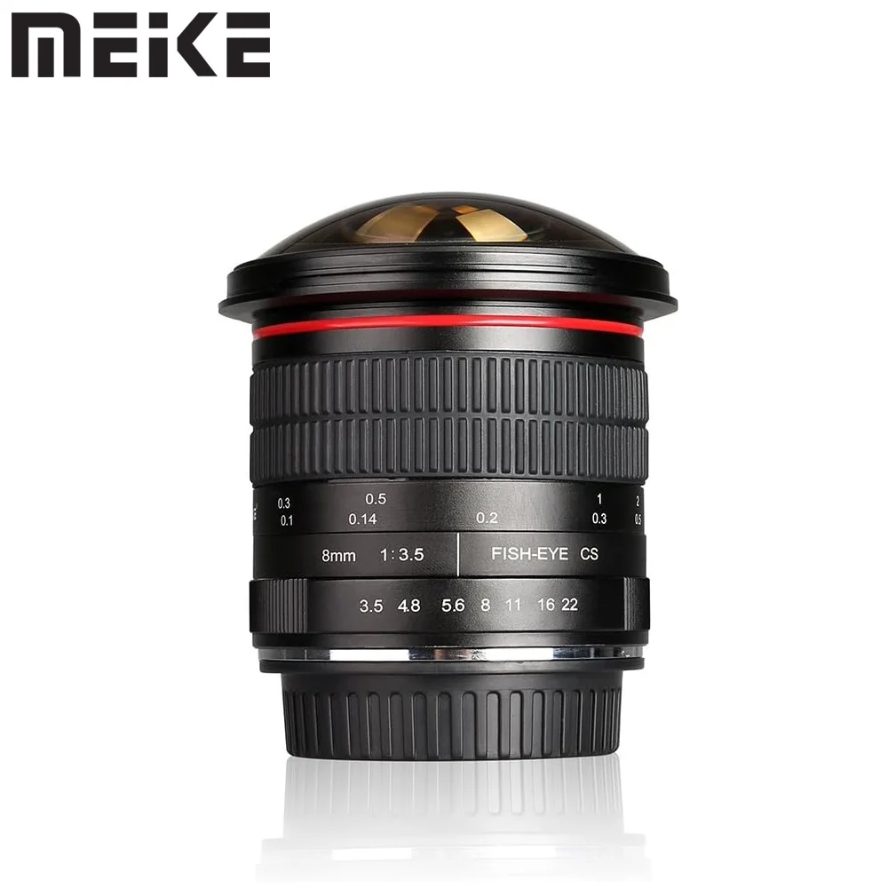 Meike 8 мм f3.5 Ultra HD широкоугольный ручной объектив «рыбий глаз» APS-C для Nikon F Mount D7100 D7000 D5300 D5100 D3300 D3200 D3100 D750