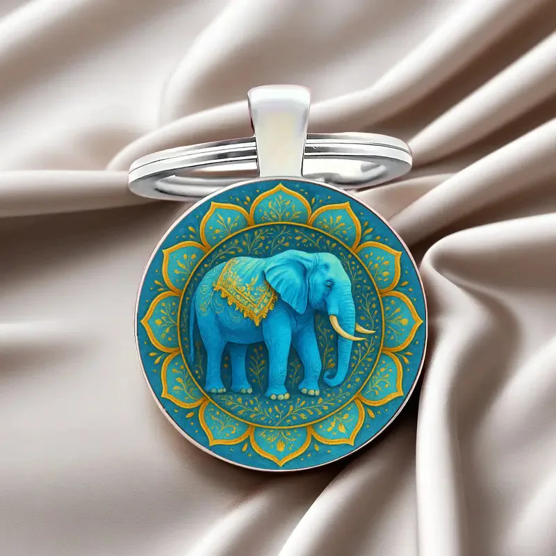 

Fashionable German Elephant Keychain - Alloy, Suitable for Bag and Car Decoration