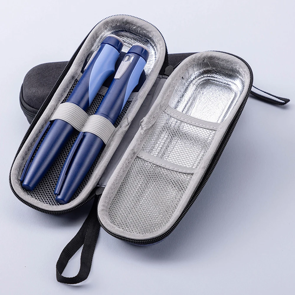 Durable EVA Insulin Cooling Bag Waterproof Thermal Insulated Pocket Pill Protector Pen Bag for Diabetics