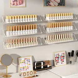 Nail Polish Rack Wall Mounted Shelf,Clear Acrylic Nail Polish Organizer Display for Nail Salon,Living Room,Bathroom,Kitchen