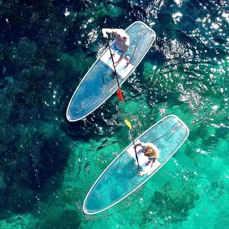 for Favorite new transparent inflatable vertical paddle board customization