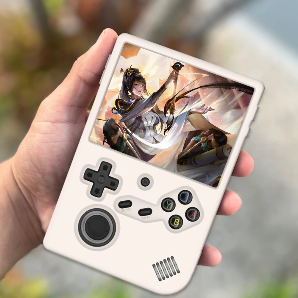 실리콘 충격 방지 보호 케이스 실리콘 케이스 ANBERNIC RG40XXV 휴대용 게임 콘솔 용 스크래치 방지 보호기 쉘 슬리브