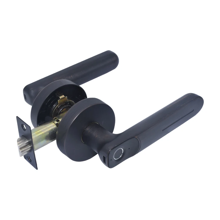 Security Door Lever Handle Lock Safety Fingerprint Smart Lock Home Electronics