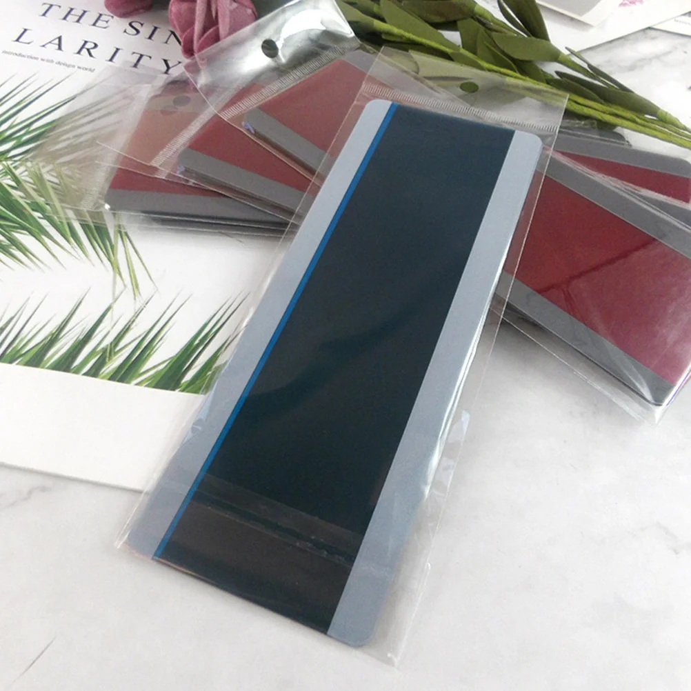 6Pcs PVC Bookmarks Transparent Waterproof Creative Bookmark for Decor Premium Material Book Accessory Large Size Elegant Design