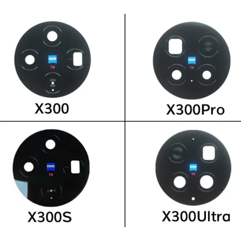 2/5Pcs Repair AAA Rear Lens Glass For Vivo X300 / X300 Pro / X300 Ultra / X300S 5G Back Camera Glass Lens Replacement Parts