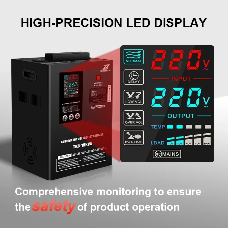 Hot Selling Single Phase 80-260 AC Relay Type Automatic oltage Regulator 10KA 15KA 20KA 30KA oltage Stilizer