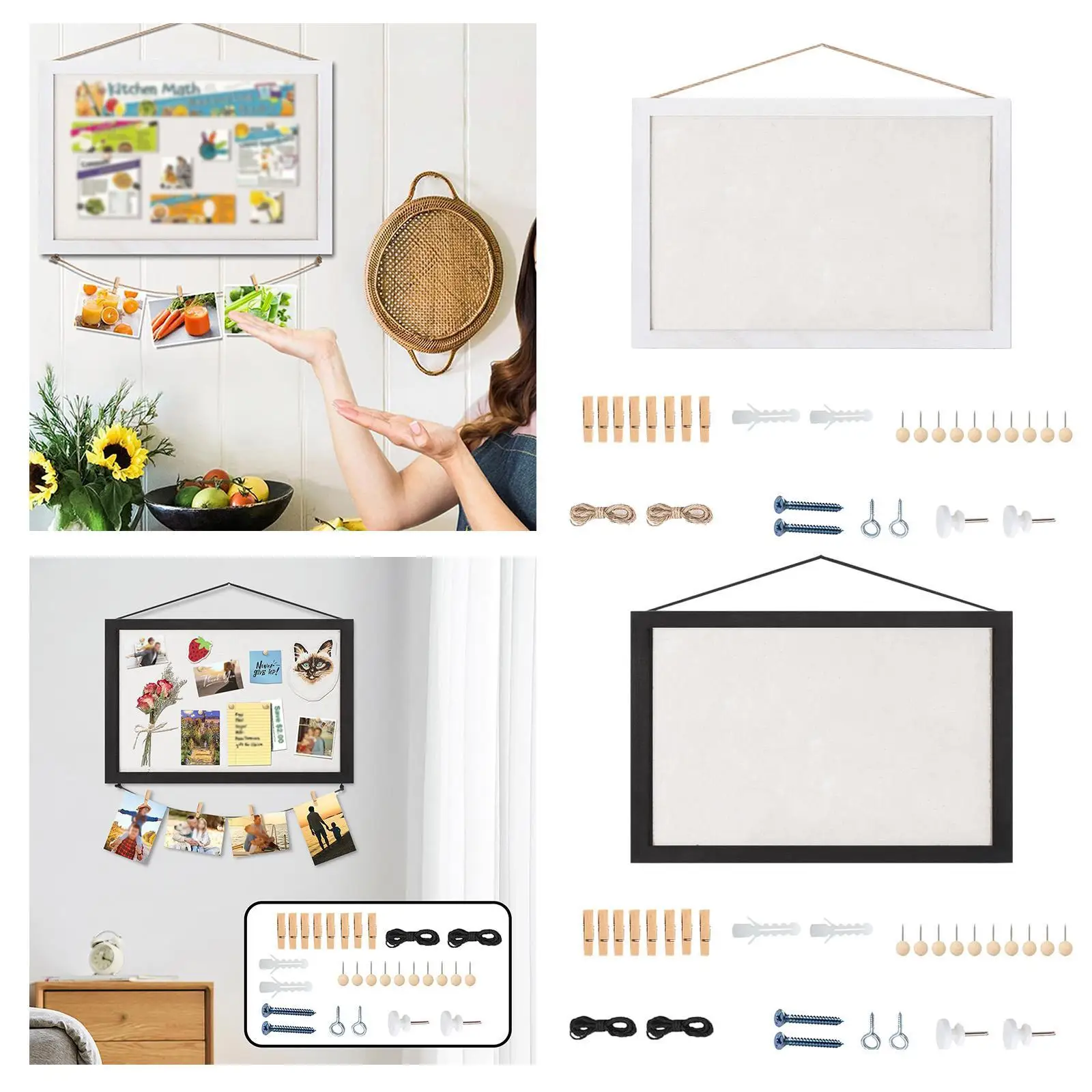 Papan Buletin Gaya Vintage Papan Gabus untuk Dapur Kamar Tidur Ruang Tamu