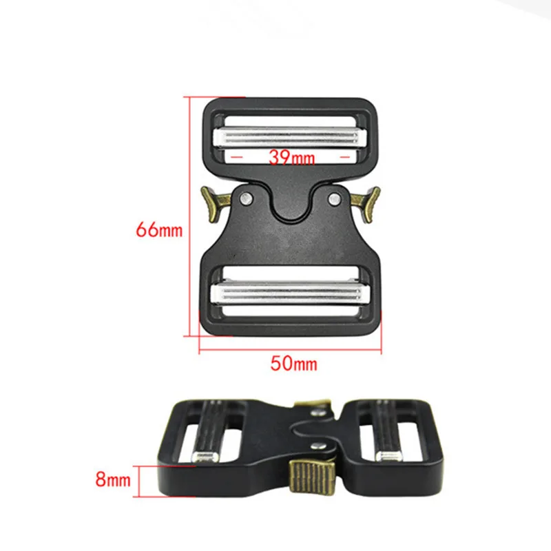 39 50mm Metal Quick Side Release Buckles for Webbing Tactical Belt Safety Strong Hooks Clips DIY Outdoor Luggage Access