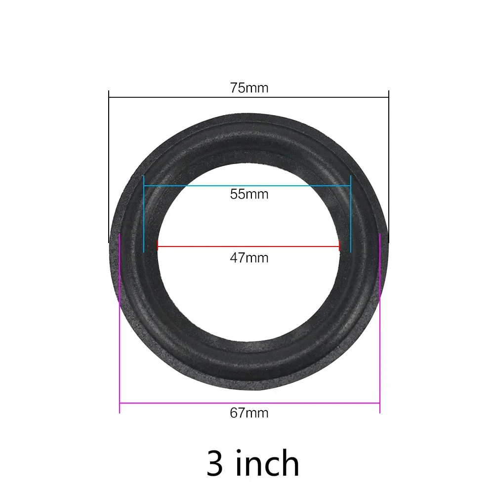 GHXAMP 2PCS Lautsprecher Schaum Reparatur Klapp Rand Ring Subwoofer Lautsprecher Reparatur Zubehör DIY 5 ZOLL 6,5 ZOLL 8 ZOLL 10 12 ZOLL