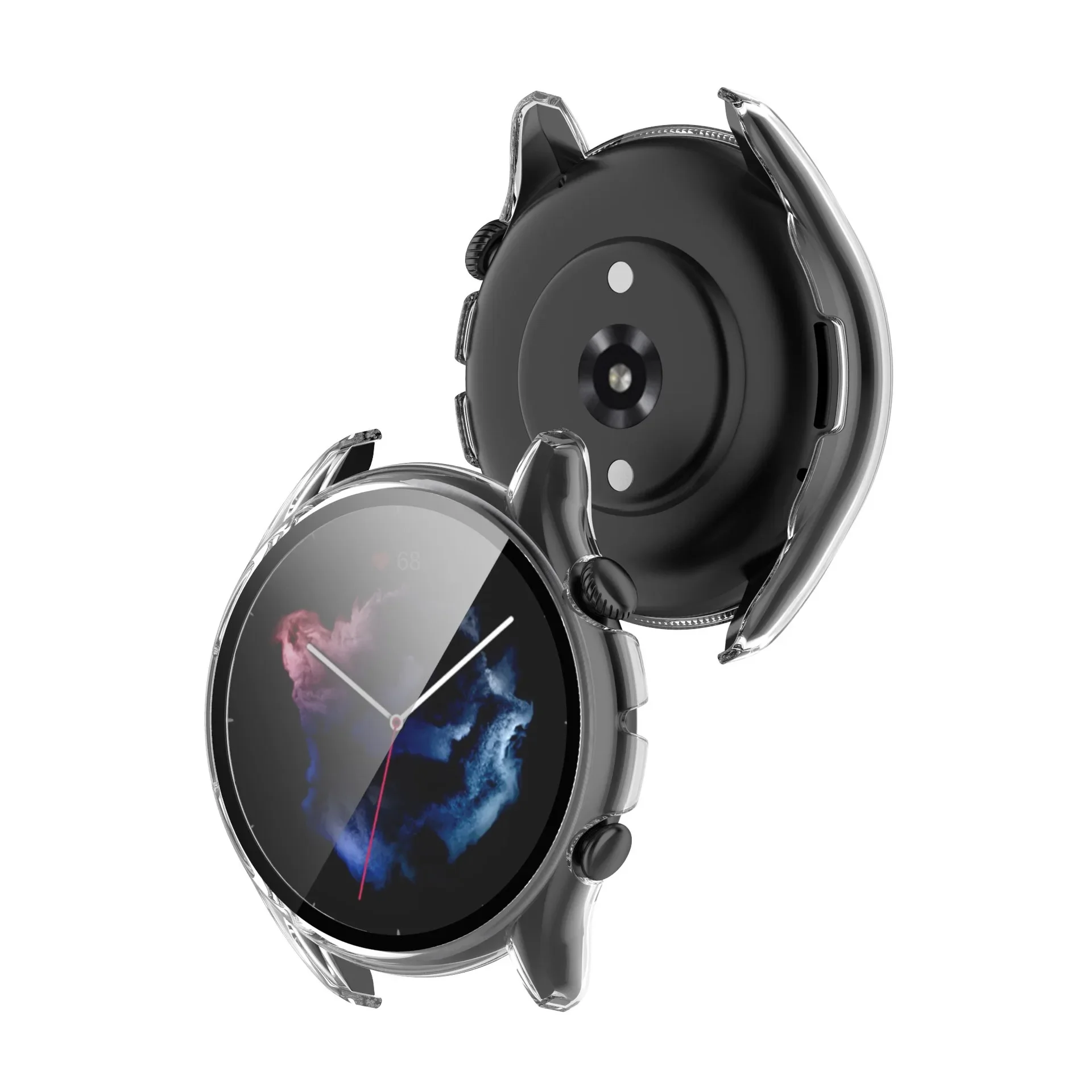 Penutup Kaca Tempered untuk Xiaomi Huami Amazfit GTR 3 Pro Pelindung Layar Lengan Pelindung Casing GTR3 untuk Amazfit GTR 3 Shell
