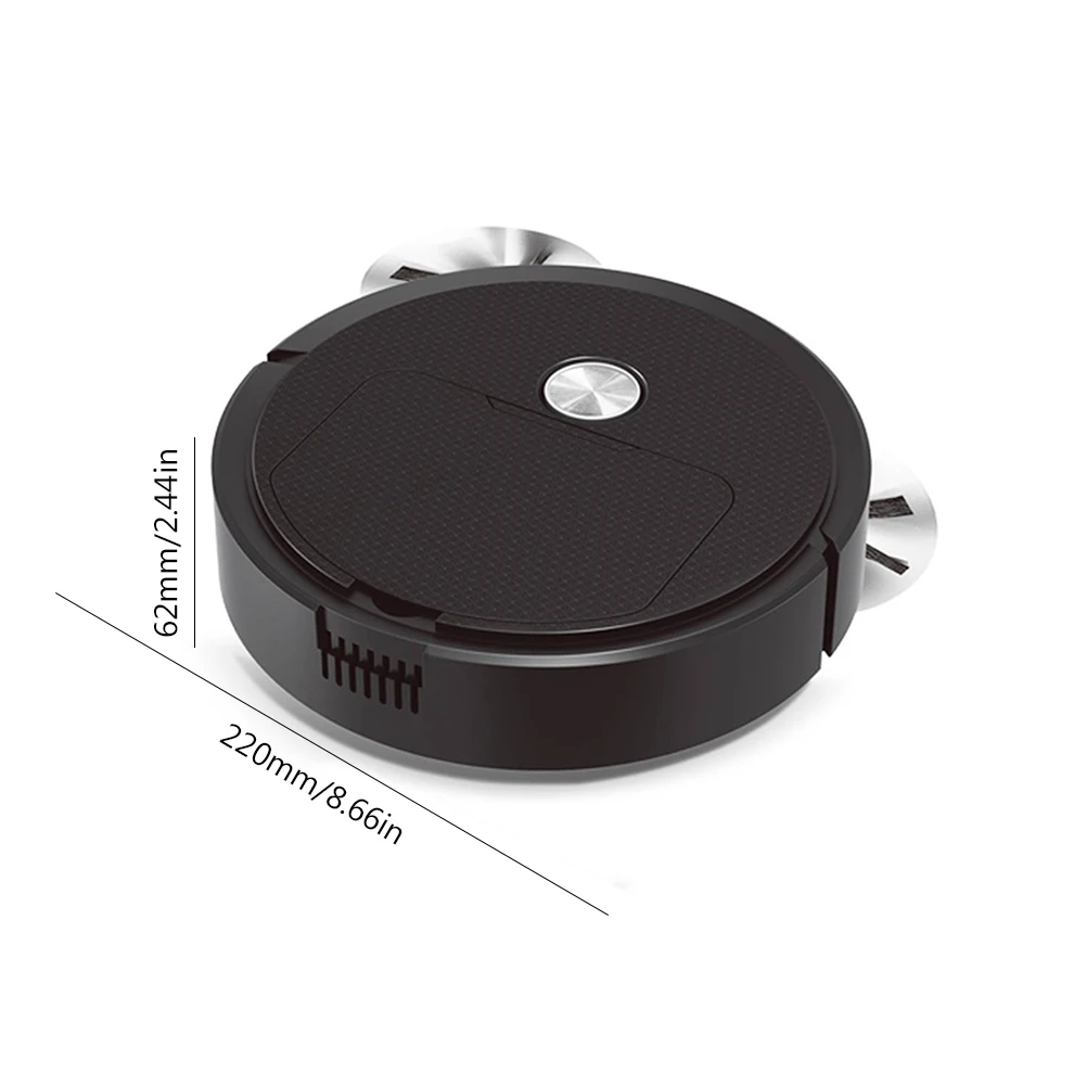 Intelligente veegrobot 1200 mAh mini-reinigingsmachine Geluidsarm Arbeidsbesparend Oplaadbaar voor dierenharen Harde vloeren