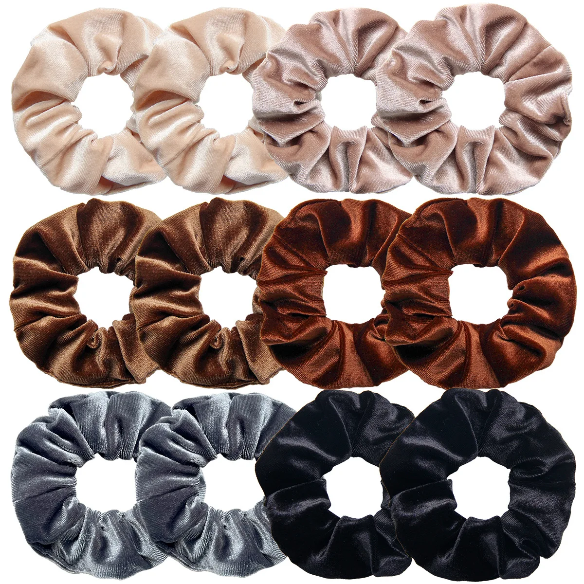 1Pcs Colorful Velvet Scrunchies Leopard Elastic Hair Bands Retro Girls Ponytail Holder Headband Woman's Fashion Hair Accessories