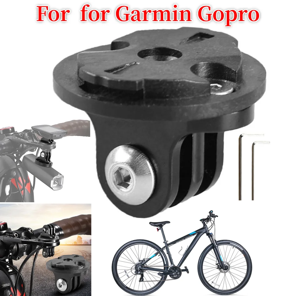 Bike Sport Kamera Halterung Aluminium Legierung Fahrrad Kamera Licht Halterung Stabile Fahrrad Computer Halter Adapter für Garmin Edge Interface