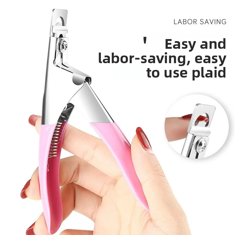 

Professional False Nail Clippers False Nail Nippers Pointed ClippersUType Nail Clippers Acrylic False Edge Trimmer Stainles