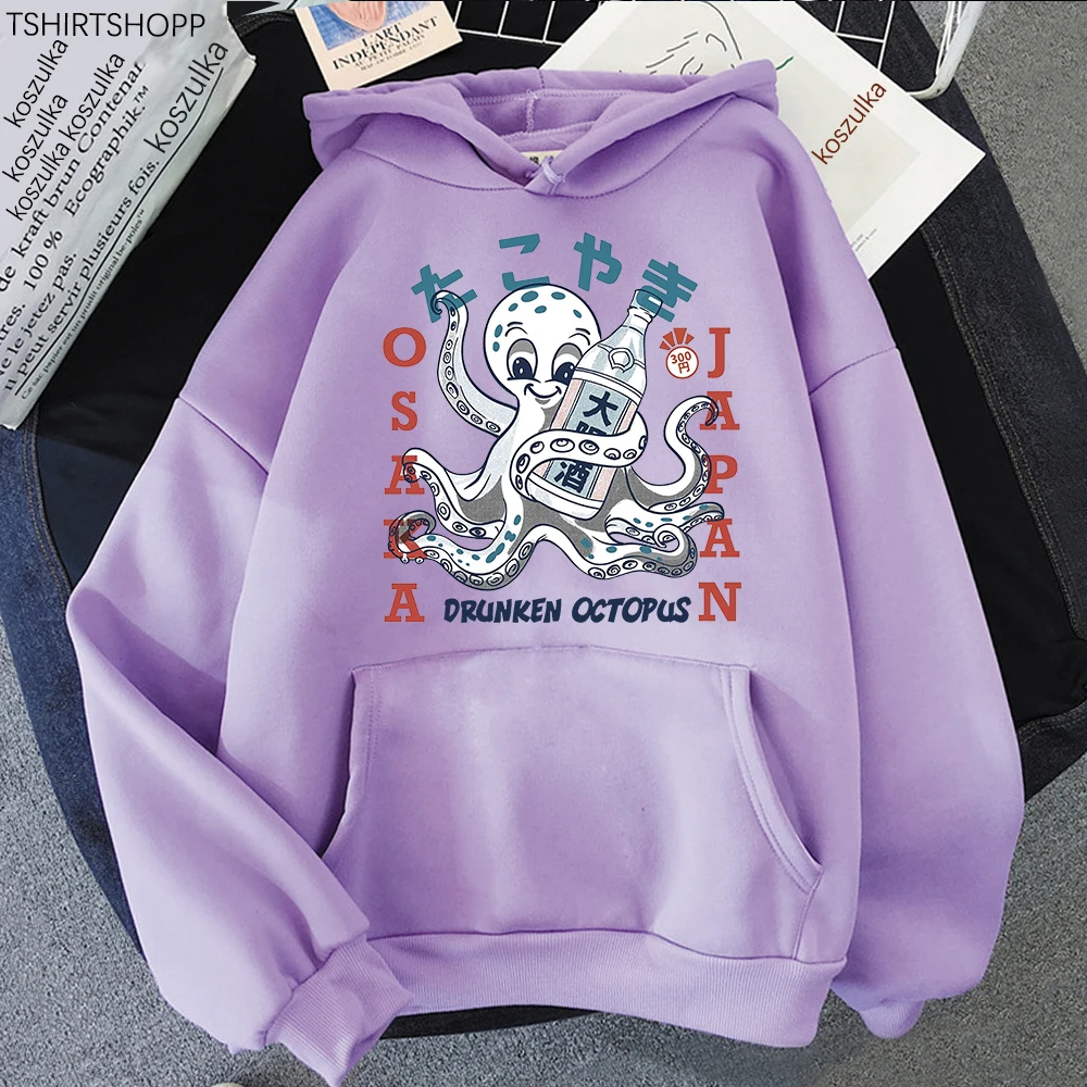 Takoyaki Osaka Hoodie Japanese Food 2025 Funny Women Hoodies Kawaii Aesthetic Autumn Winter Clothes Pullover Sweatshirt Vintage