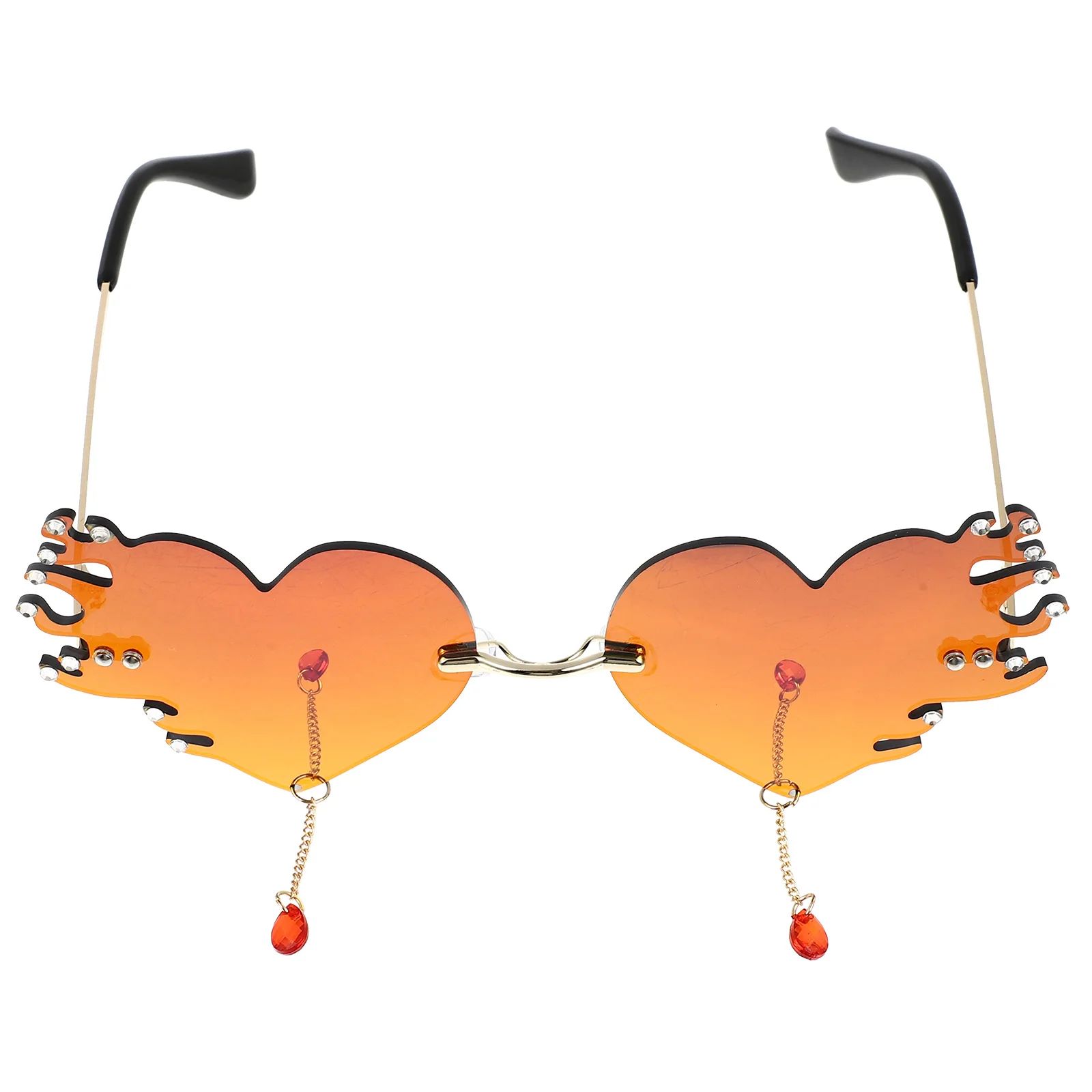 

Heart Sunglasses Decorative Eyewear Fashionable Lightweight Accessory for Party Street Shot Shopping Photographing Driving