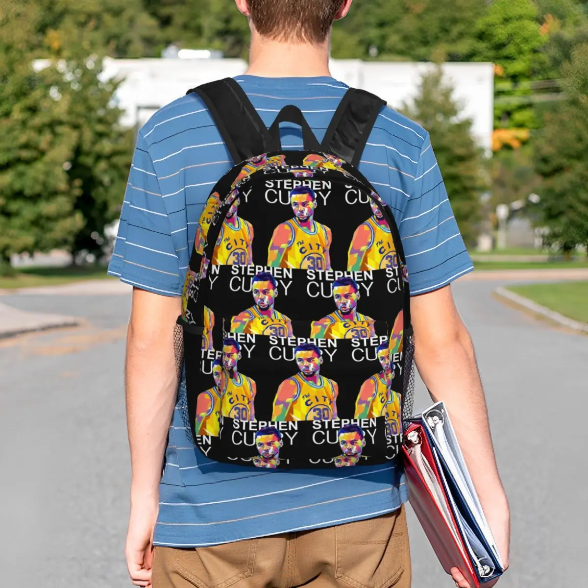 Stephen Curry Backpack Student BookBag Boys Girls School Bag Computer Shoulder Bags