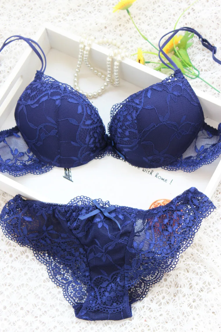 Lingerie Beautiful 2 Pcs Underwear Transparent Lace Exotic Sets See Through Delicate Bilizna Sexy Fancy Intimate