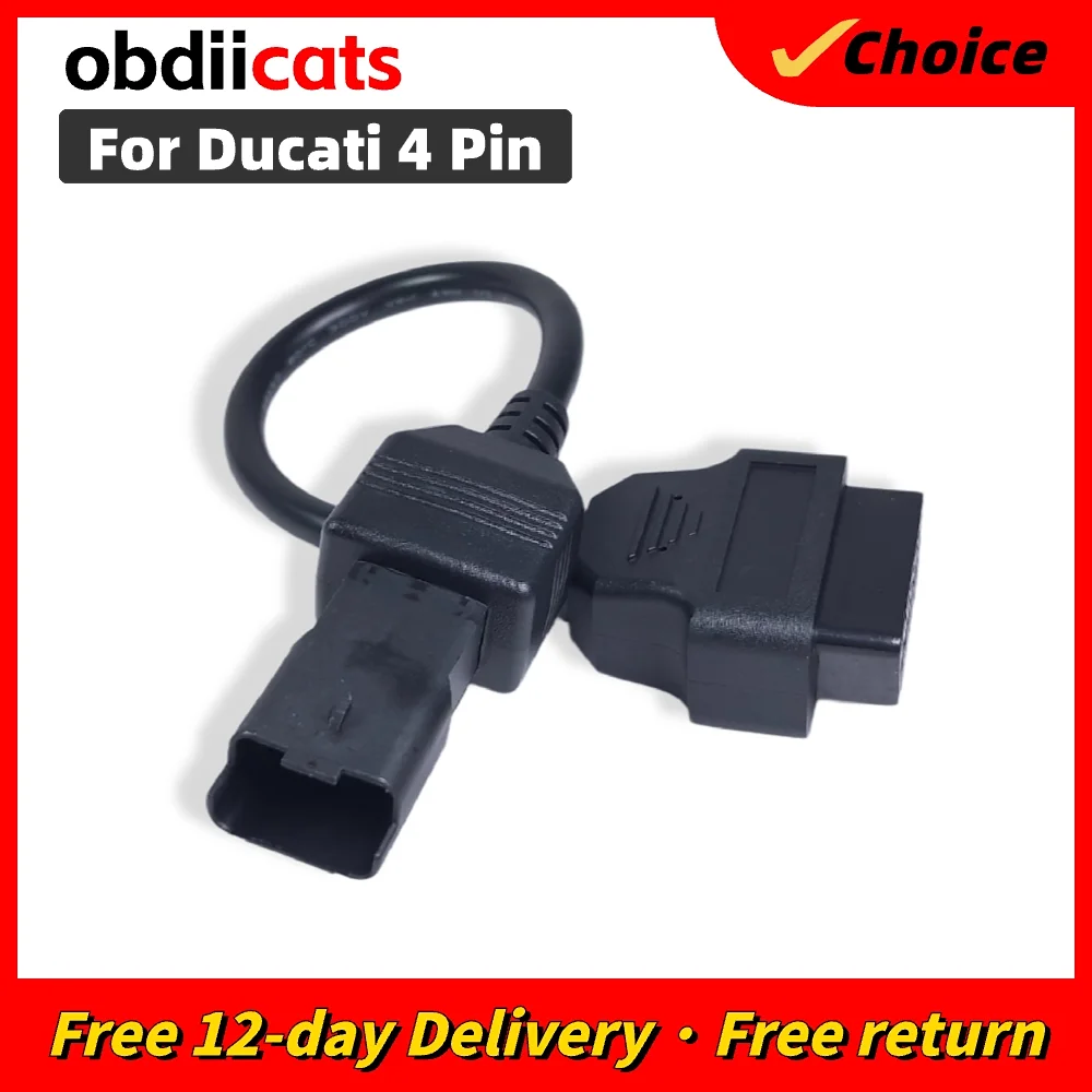 For Ducati 4pin Plug Cable Diagnostic Cable Motorcycle OBD2 4pin Adapter Motorcycle Accessories Cable Connector