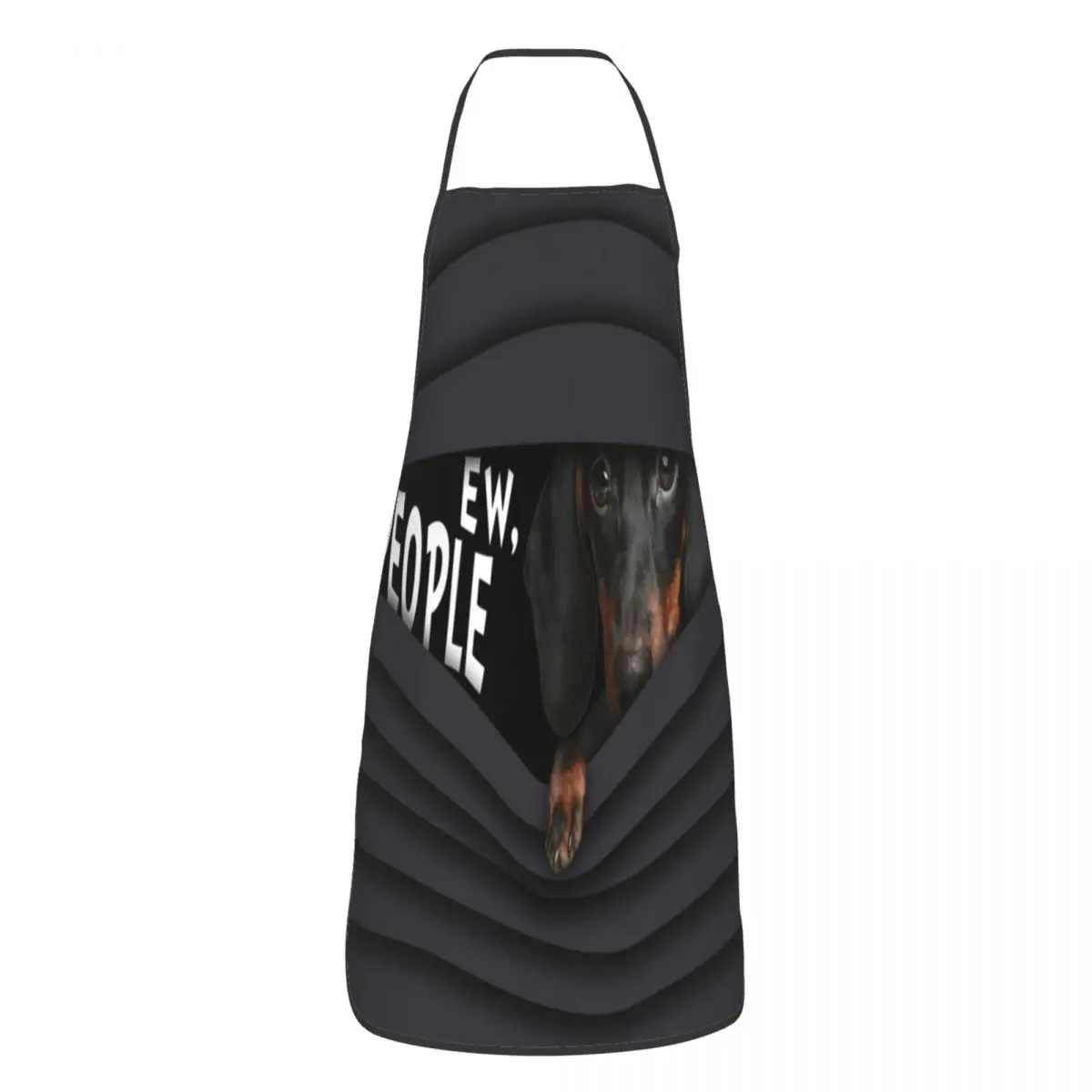 Funny Dachshund Apron Men Women Wiener Badger Dog Adult Unisex Kitchen Chef Bib Tablier Cuisine Cooking Baking Painting