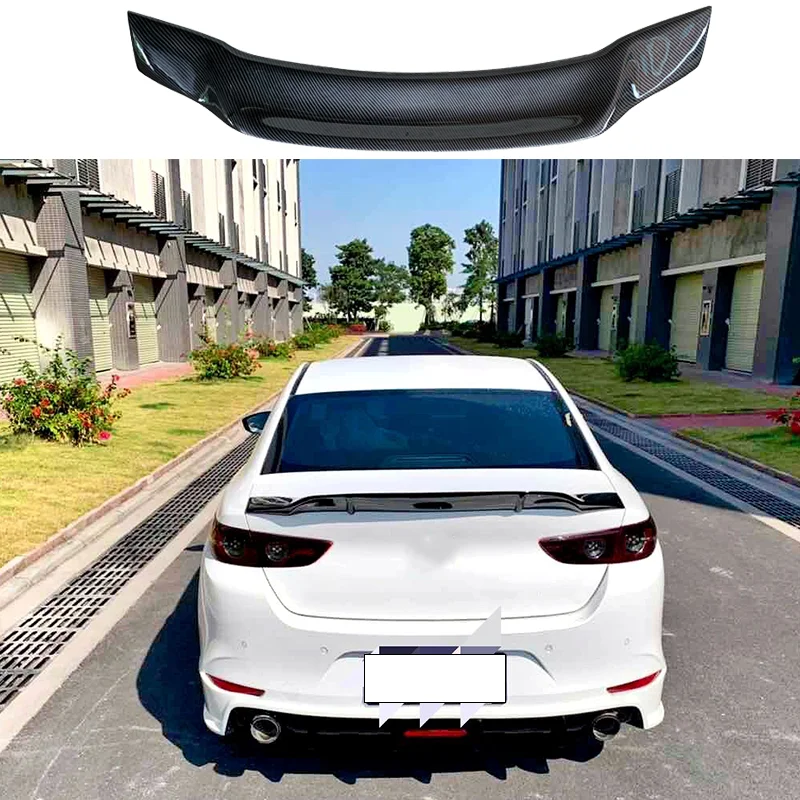 

Suitable for 20-21 Mazda 3 Axela R style true carbon fiber rear spoiler luggage wing FRP forging