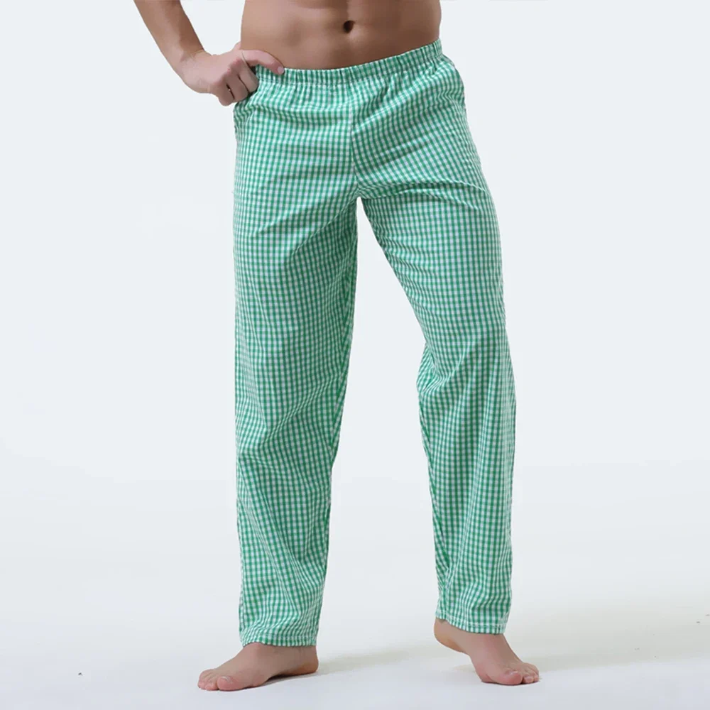 

Мужские домашние брюки из чистого хлопка в полоску, летние тонкие, дышащие, в японском стиле, со средней посадкой, свободные пижамные штаны