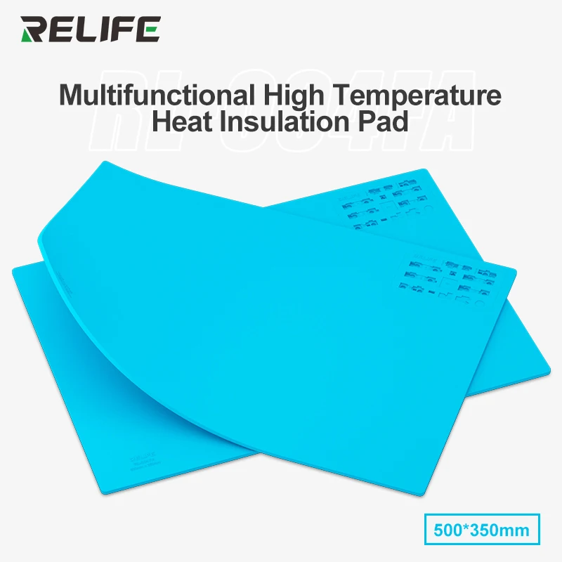 RELIFE RL-004FA Silicone Mat BGA Welding Insulation Heat-Resistant Work Pad Rework Platform Support IPX-14 Series Lattice repair