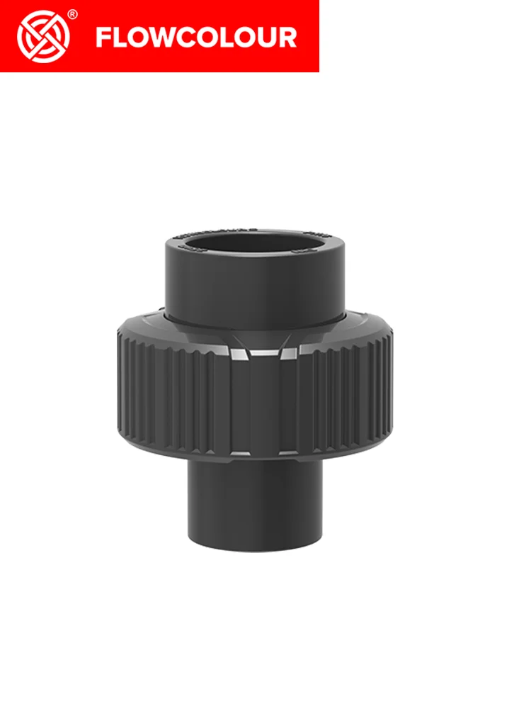 

Flow Colour Socket Union Coupling UPVC DN15 DN40 industrial Standards Deposition for Marine Fish Tank Coral Reef