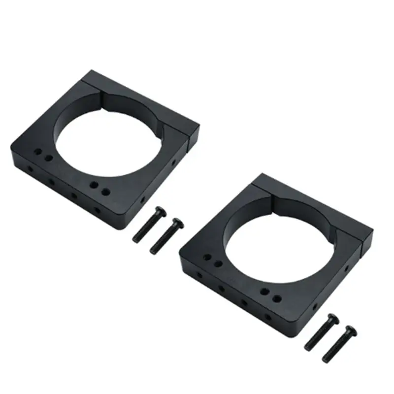 A64Z 2 Pcs CNC Engraving Machine Spindle Motor Fixture Aluminum Support Mounting Base Bracket