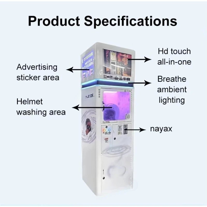 Automatic helmet dry cleaning vending machine