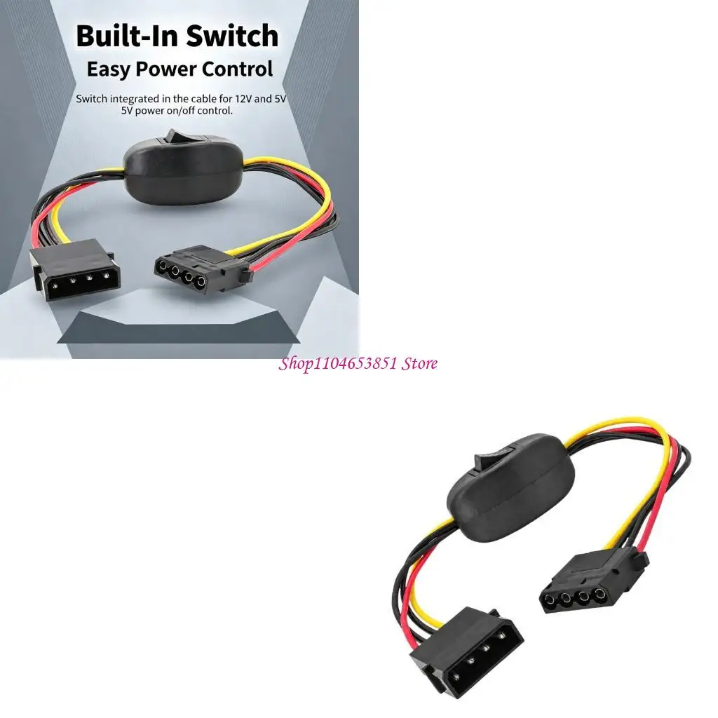 18 AWG 4-Pin 18AWGPower Extension Cable with PVC Wire Insulation Layer 