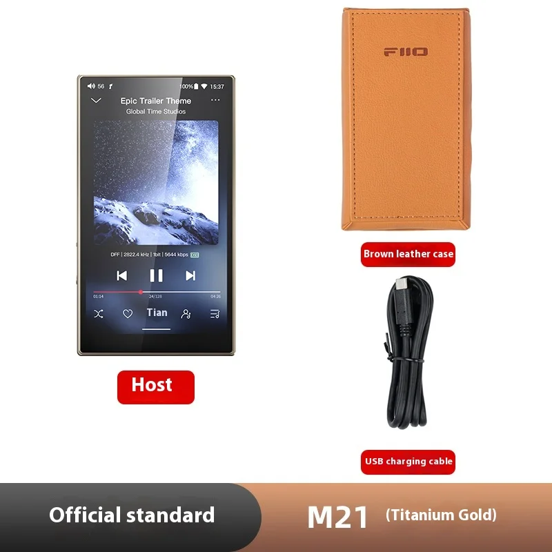 FiiO M21 مشغل موسيقى محمول أندرويد ذكي بلوتوث 4.7 "HD مشغل MP3 بدون فقدان CS43198*4 4000mAh واجهة إخراج مزدوجة