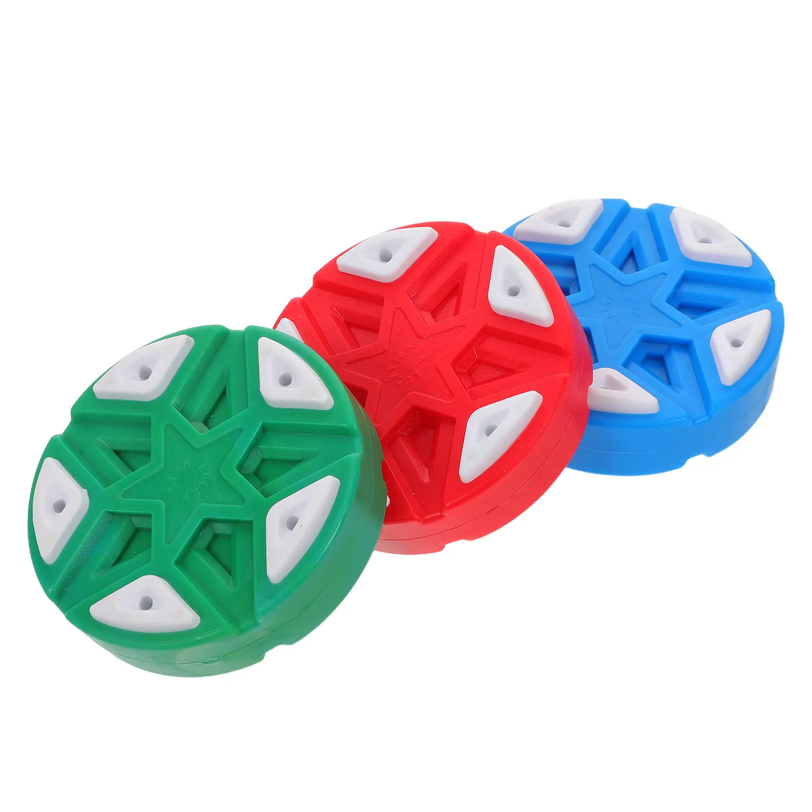 Inline Street Hockey Pucks 3 Pack Roller Hockey Training Balls for Indoor Outdoor Passing Practice