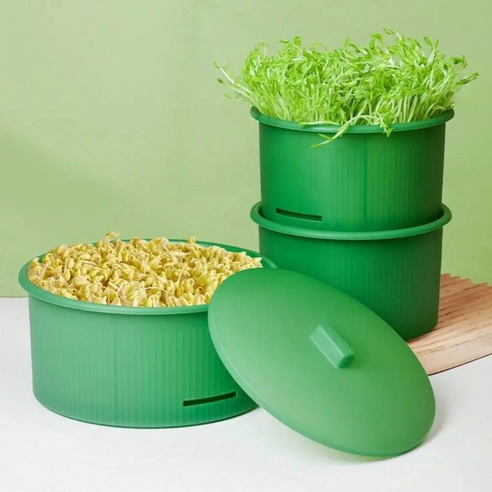 

Plastic Bean Sprout Nursery Pots Split Structure Non Toxic Healthy Food Sprouter Stackable Ventilated